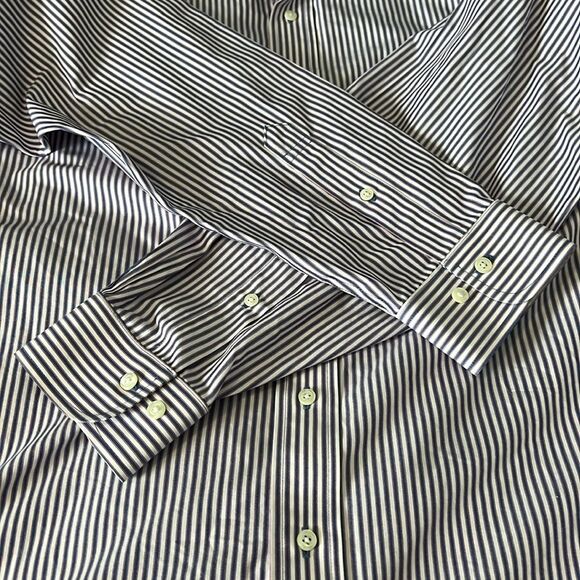 Brooks Brothers Blue/Red Striped Regent Dress Shirt Size 16.5 - Picture 8 of 8